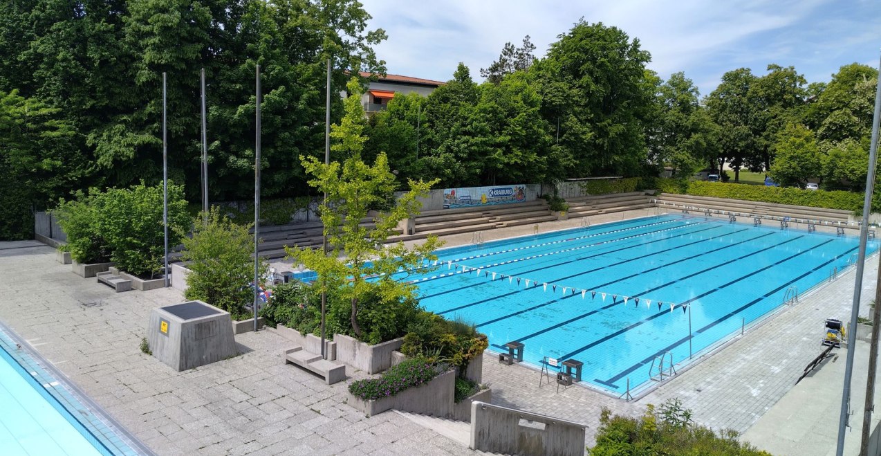 50 Meter Sportbecken Waldbad Waldkraiburg, © Stadtwerke Waldkraiburg 50 Meter Sportbecken Waldbad Waldkraiburg, © Stadtwerke Waldkraiburg