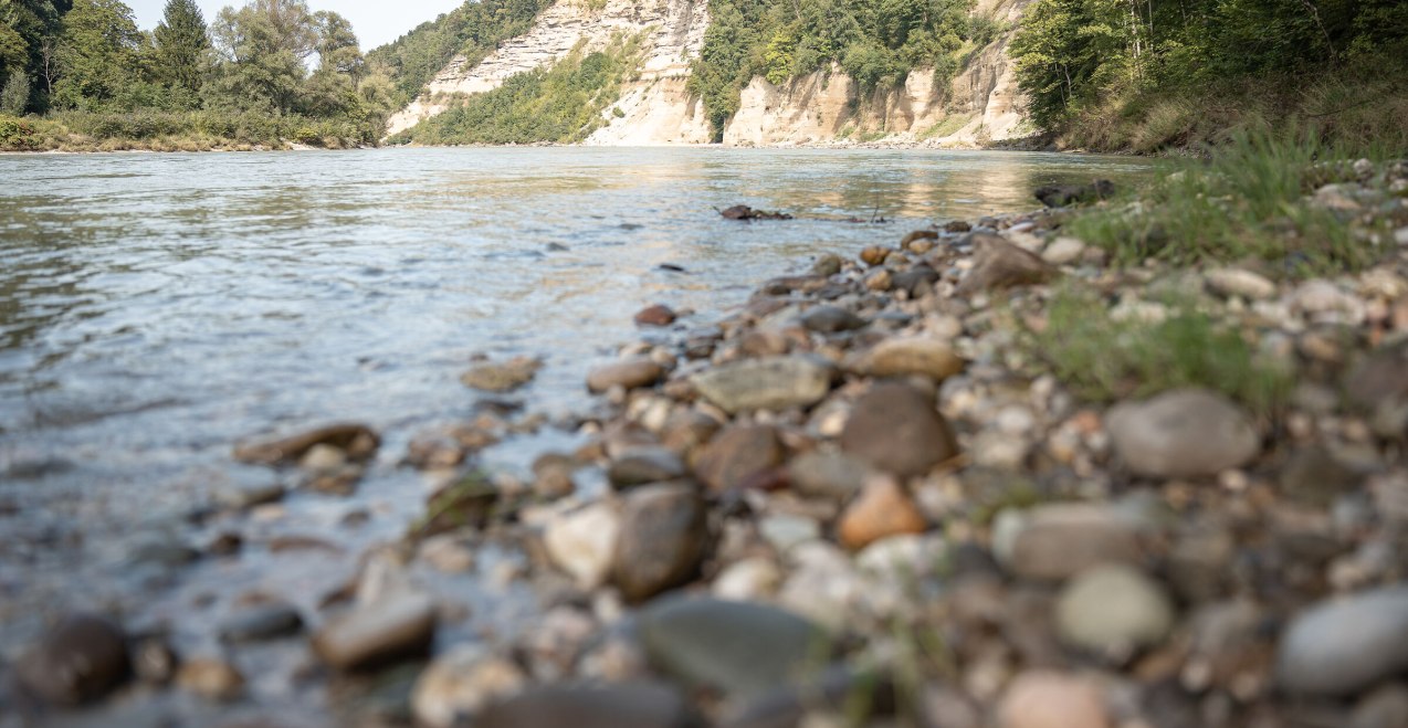Kieselsteine an der Salzach beim Salzachdruchbruch, © Inn-Salzach Tourismus Kieselsteine an der Salzach beim Salzachdruchbruch, © Inn-Salzach Tourismus