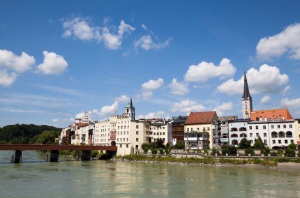 Ansicht von Wasserburg a. Inn vom Wasser aus, © Chiemsee Alpenland Tourismus