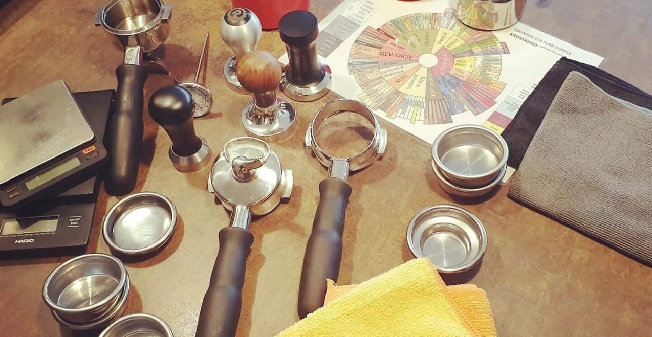 Utensilien für einen Baristakurs bei CaTienda, © CaTienda Utensilien für einen Baristakurs bei CaTienda, © CaTienda