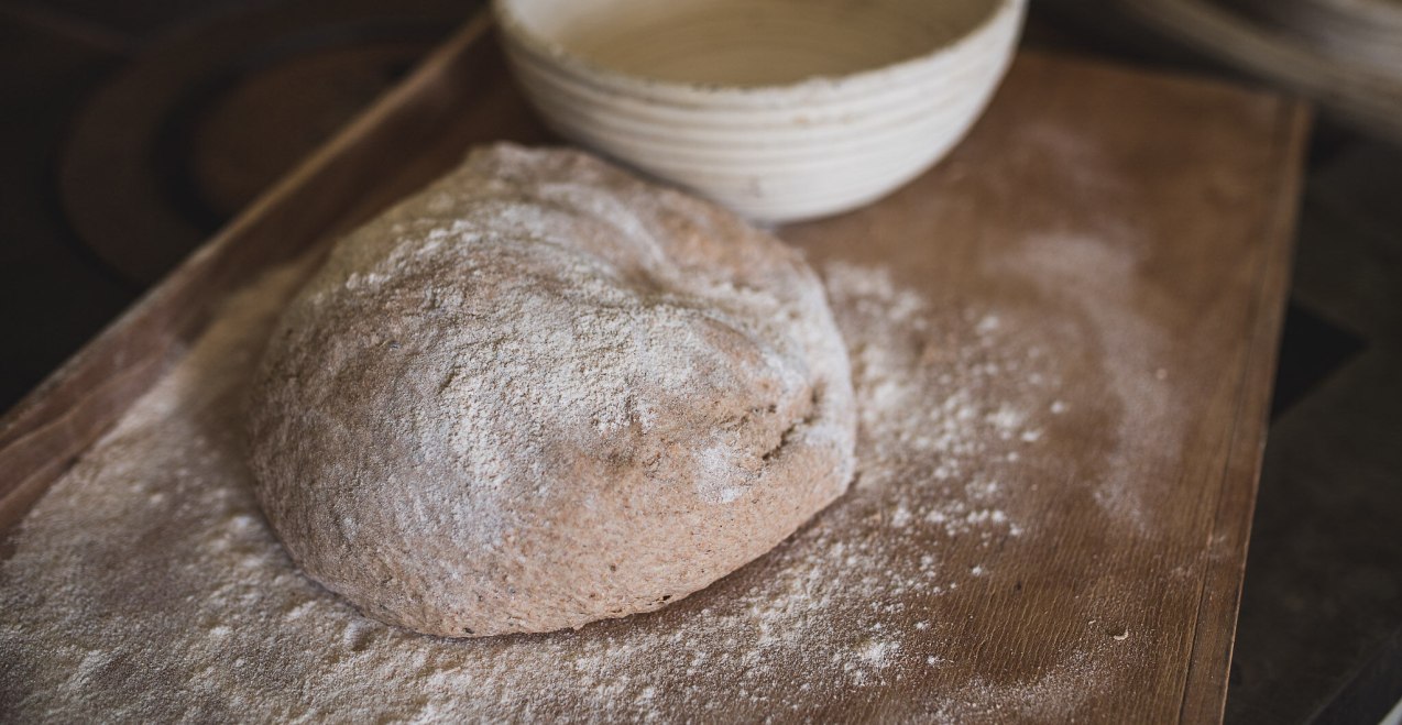 Brotteig auf Arbeitsfläche, © Inn-Salzach Tourismus Brotteig auf Arbeitsfläche, © Inn-Salzach Tourismus