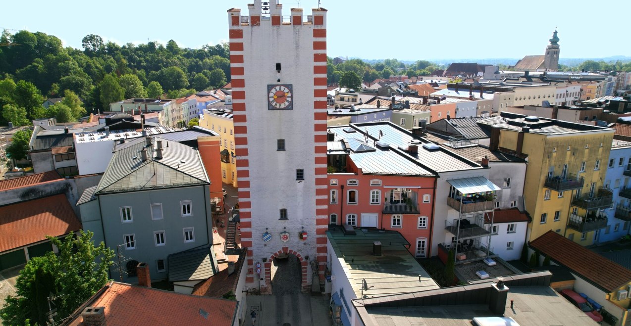 Nagelschmiedturm Mühldorf, © Mark Lohr / NullKiloMedia Nagelschmiedturm Mühldorf, © Mark Lohr / NullKiloMedia