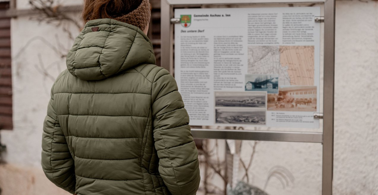 Aschauer Geschichtsweg Tafel, © Inn-Salzach Tourismus Aschauer Geschichtsweg Tafel, © Inn-Salzach Tourismus