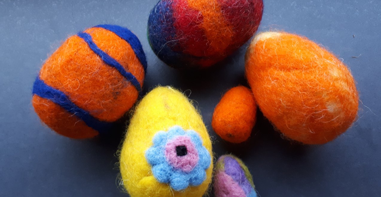 Ostereier filzen in Mühldorf, © Veranstalter Ostereier filzen in Mühldorf, © Veranstalter