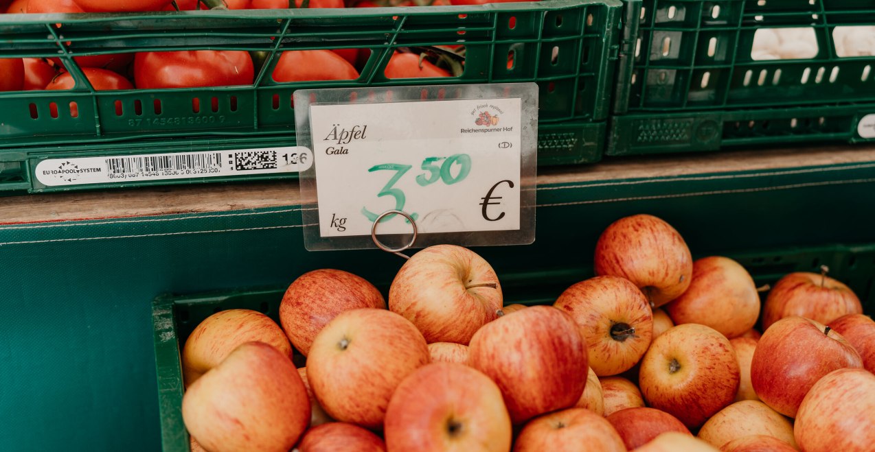 Äpfel vom Mühldorfer Bauernmarkt, © Inn-Salzach Tourismus Äpfel vom Mühldorfer Bauernmarkt, © Inn-Salzach Tourismus