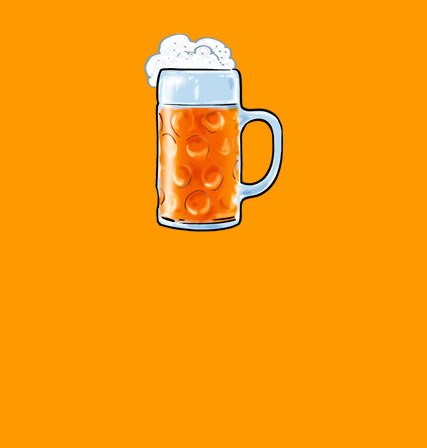 Icon Bier orange