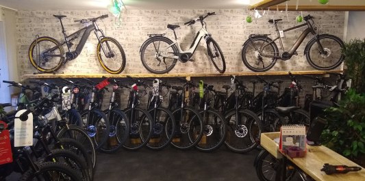 Geschäft von Innen Strombiker Gars a. Inn, © Der Strombiker