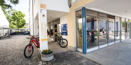 Außenansicht von Stefans Bikeladen Ampfing, © Stefans Bikeladen