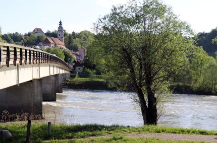 Tittmoning Salzach Brücke Kirche Burg