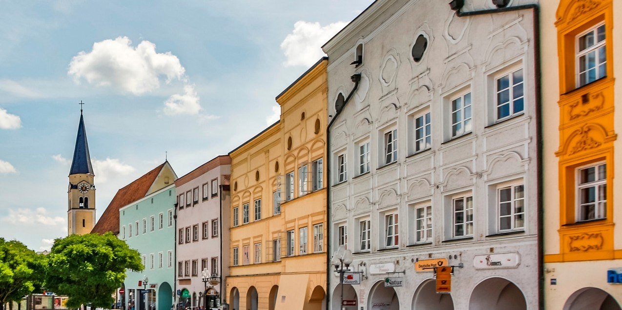 Inn-Salzach Baustil am Stadtplatz Mühldorf a. Inn, © Inn-Salzach Tourismus
