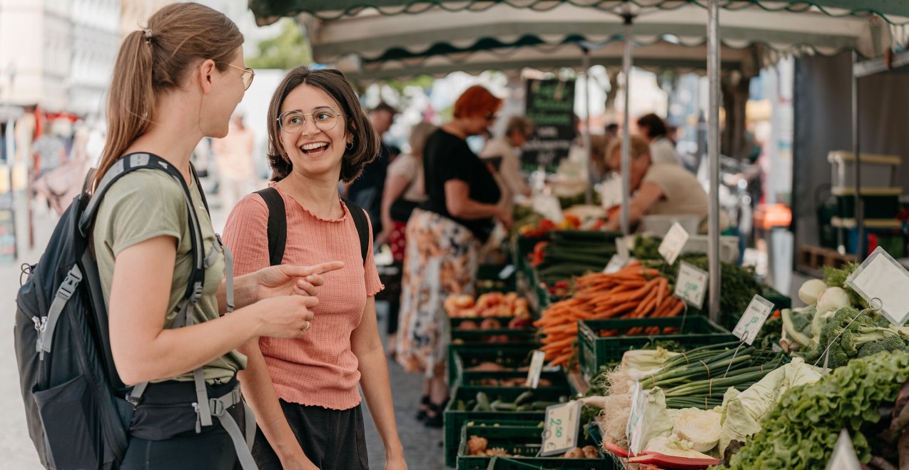 Bauernmarktbesuch, © Inn-Salzach Tourismus