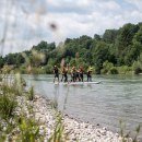 Gruppentour auf dem Riesen-SUP, © Inn-Salzach Tourismus