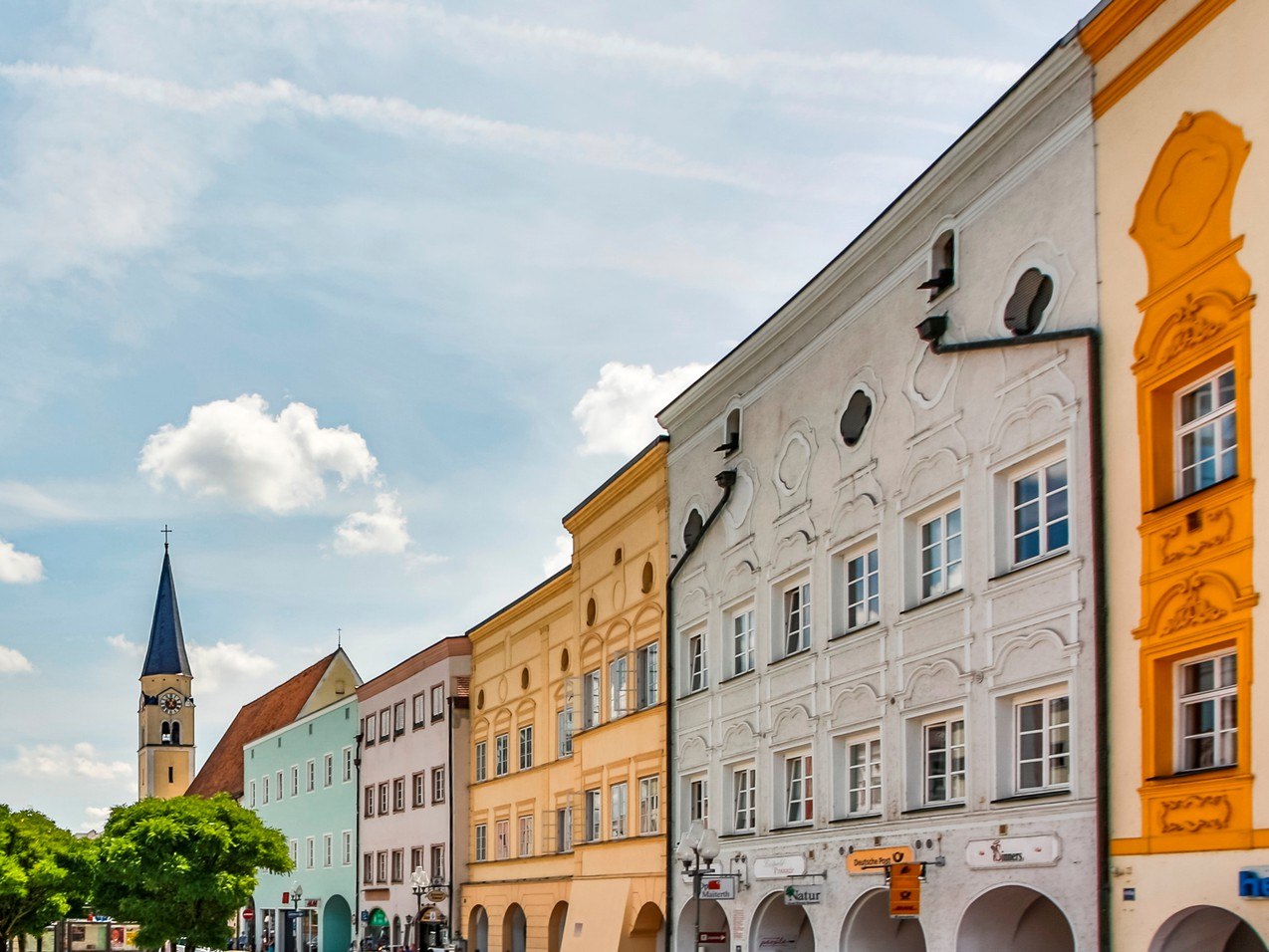 Inn-Salzach Baustil am Stadtplatz Mühldorf a. Inn, © Inn-Salzach Tourismus