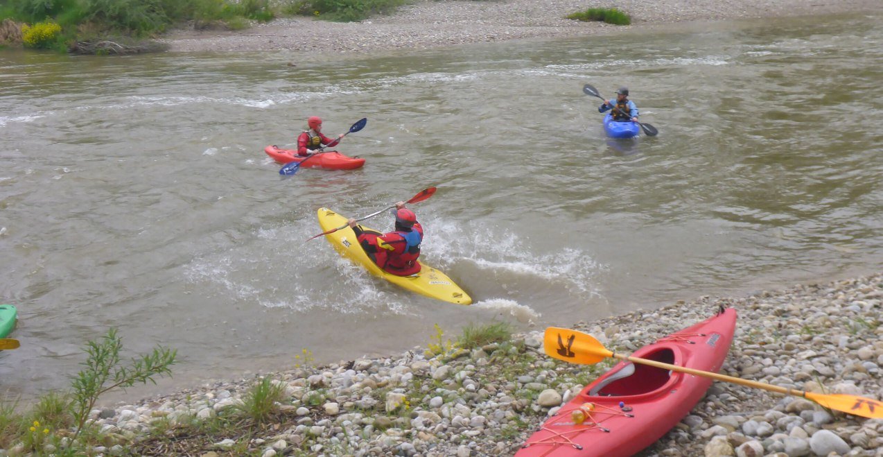 Kajaks im Einsatz, &copy; Tobias Aigner