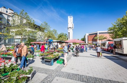 Wochenmarkt Waldkraiburg, © Stadt Waldkraiburg