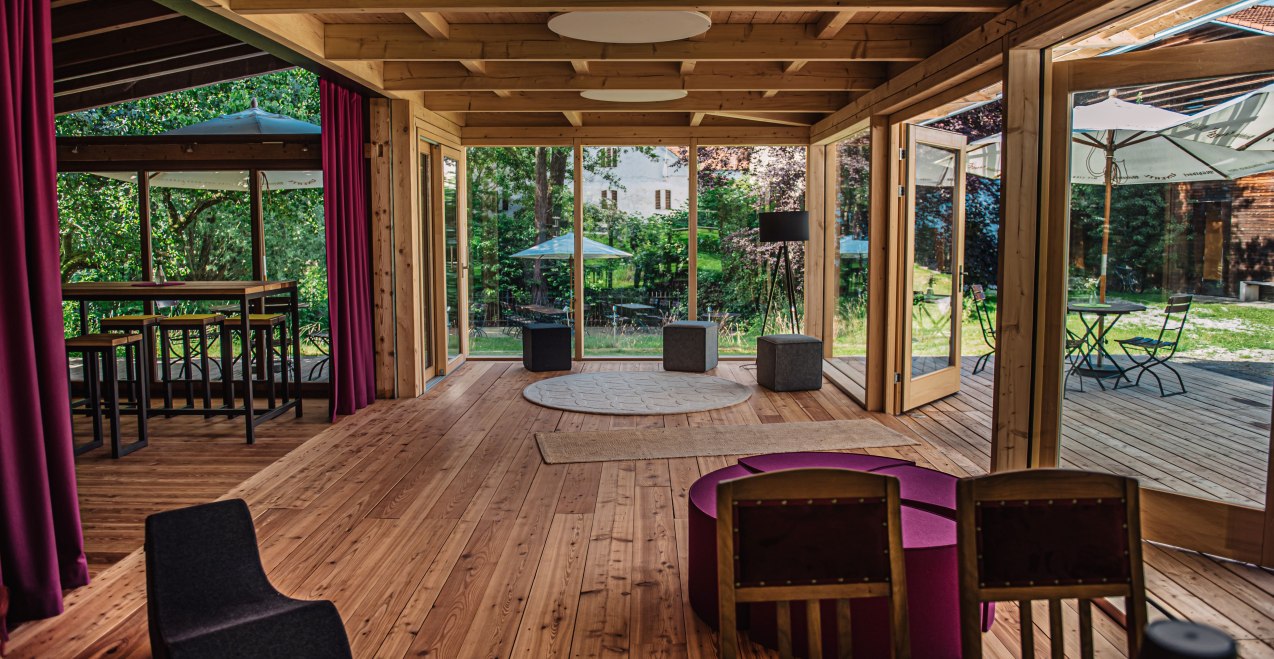 Yoga-Raum in AmVieh Theater Schwindegg, &copy; AmVieh Theater