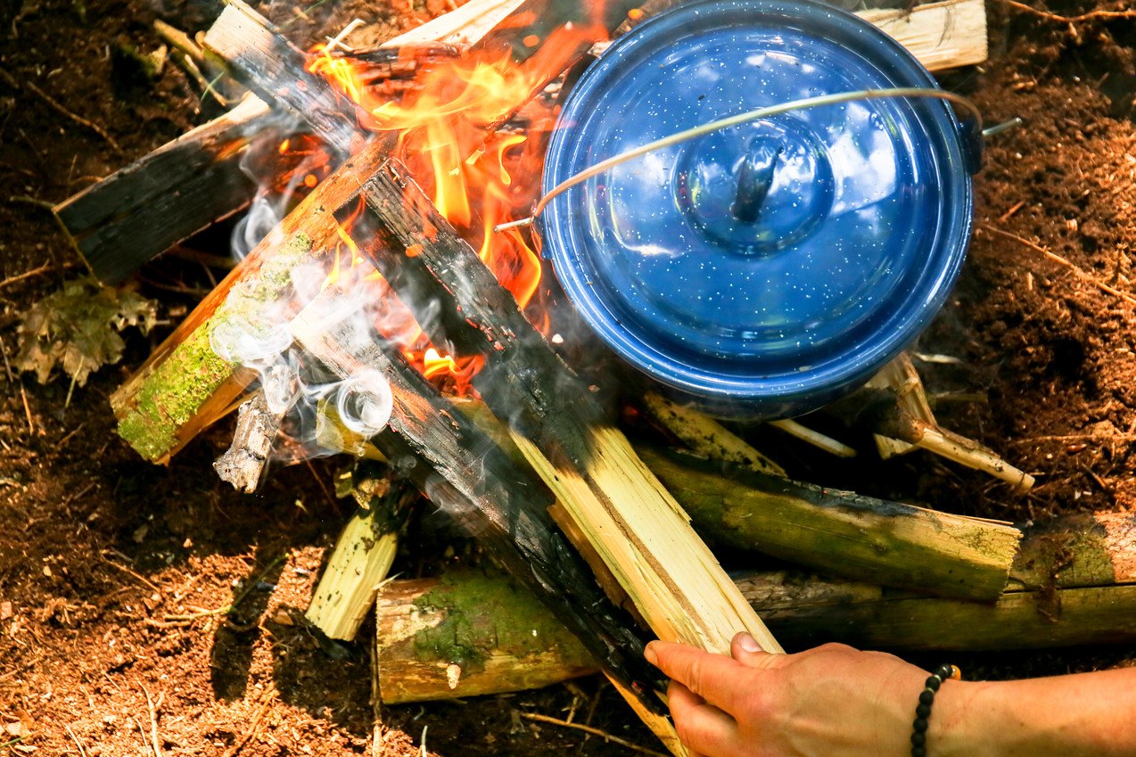 Kochen am Feuer, © Cambio Umweltbildung