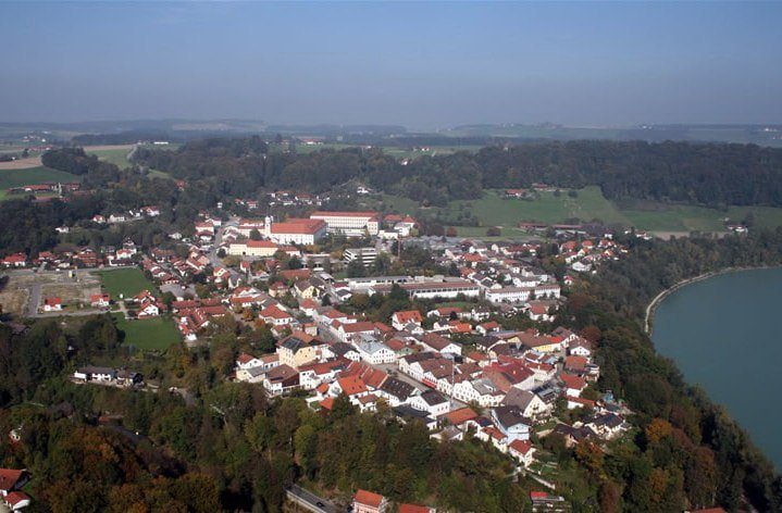 Luftaufnahme Gars a. Inn, Landkreis Mühldorf a. Inn, © Gemeinde Gars a. Inn