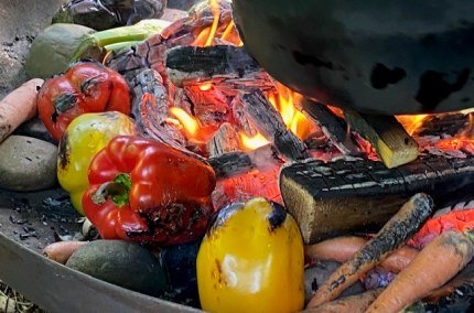 Kochen am offenen Feuer mit Liebgard Wessiak, © Liebgard Wessiak