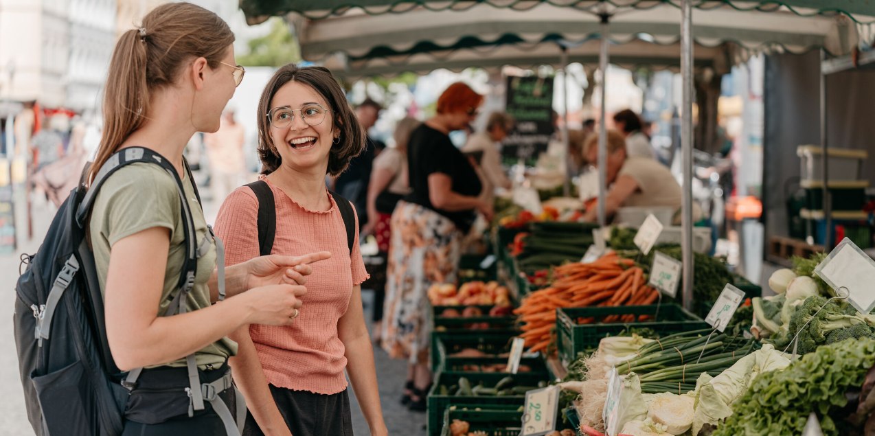 Bauernmarktbesuch, © Inn-Salzach Tourismus