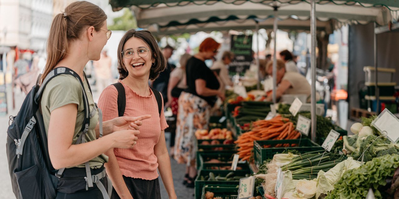 Bauernmarktbesuch, © Inn-Salzach Tourismus