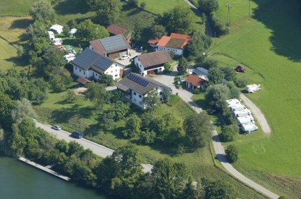 Campingplatz Marktl Luftbild, &copy; Sylvia N&ouml;bauer