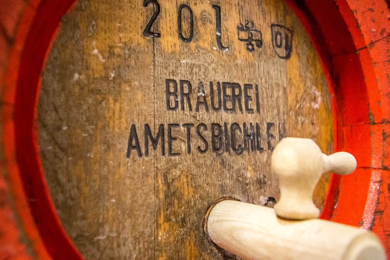 Bierfass der Brauerei Ametsbichler in Aschau a. Inn, © Inn-Salzach Tourismus