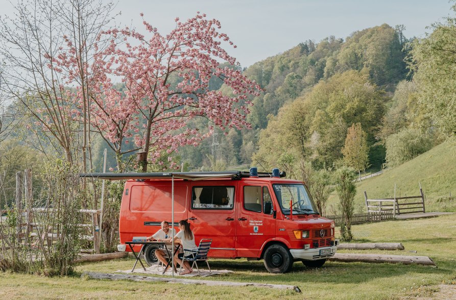 Camper am Camping am Marktler Badesee, &copy; Inn-Salzach Tourismus