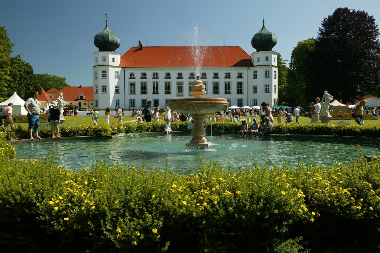 Schloss Tüßling im Sommer, © Heiner Heine