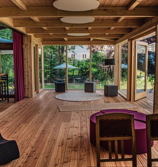 Yoga-Raum in AmVieh Theater Schwindegg, &copy; AmVieh Theater