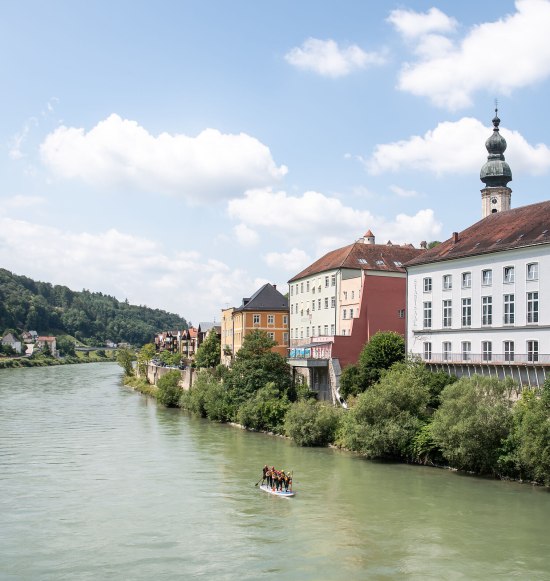 Tour mit dem Big-SUP auf der Salzach, &copy; Inn-Salzach Tourimsus