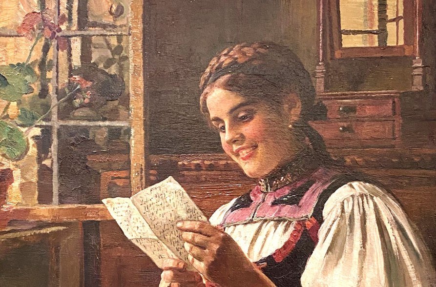 SPS Ein Freude bringender Brief, &copy; Museum &bdquo;Bilder erz&auml;hlen - Sammlung Peter Schmidt&ldquo;