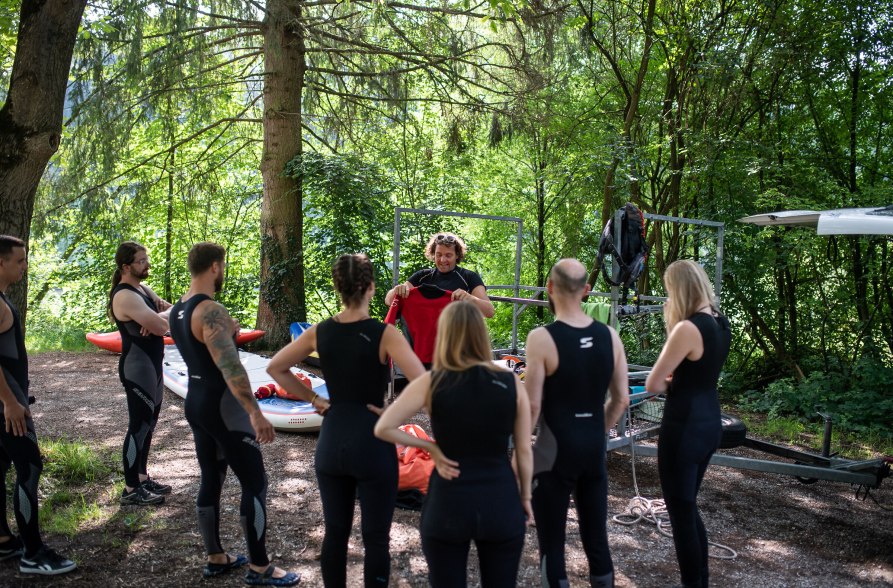 Theorie beim Kajak-Kurs, &copy; Inn-Salzach Tourismus