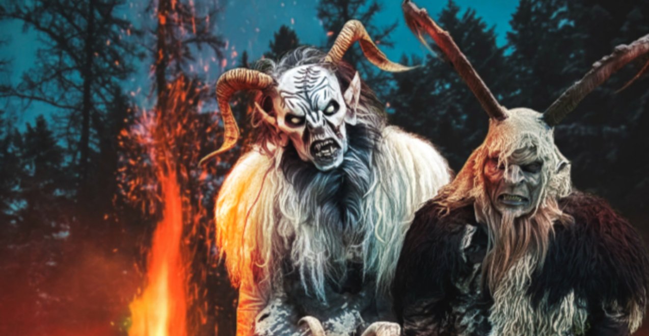 Masken, Perchten und Feuer, © Dobe Boch Deifen