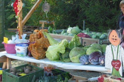 Gemüse beim Kraut- und  
Rübenmarkt Buchbach, © GBV Buchbach