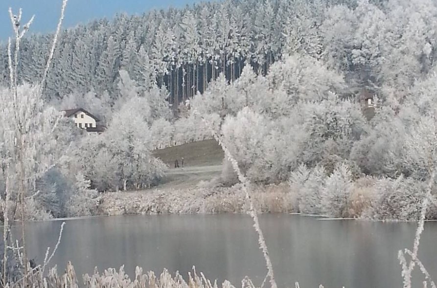 Erlensee im Winter mit Schnee, &copy; Loanerland