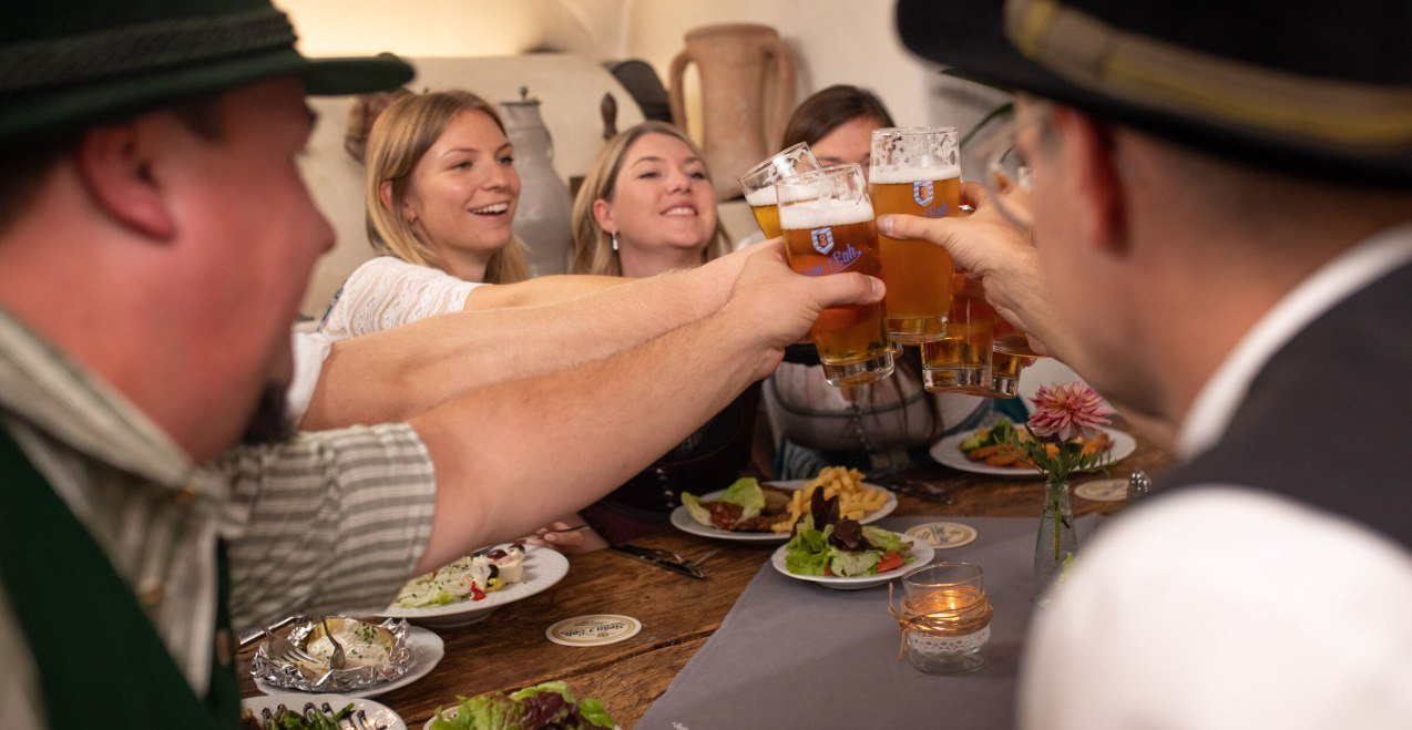 Brotzeit mit Bier, © Bräu z'Loh