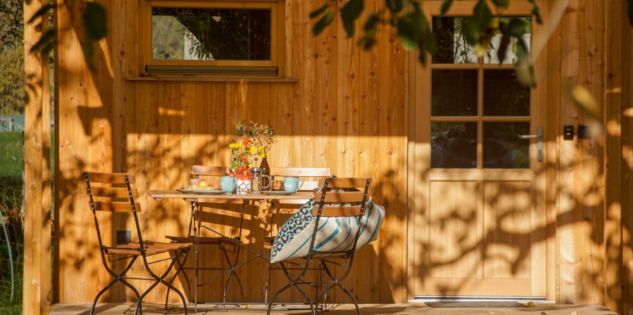 Tinyhouse Außen Schacherbauerhof, © Inn-Salzach Tourismus