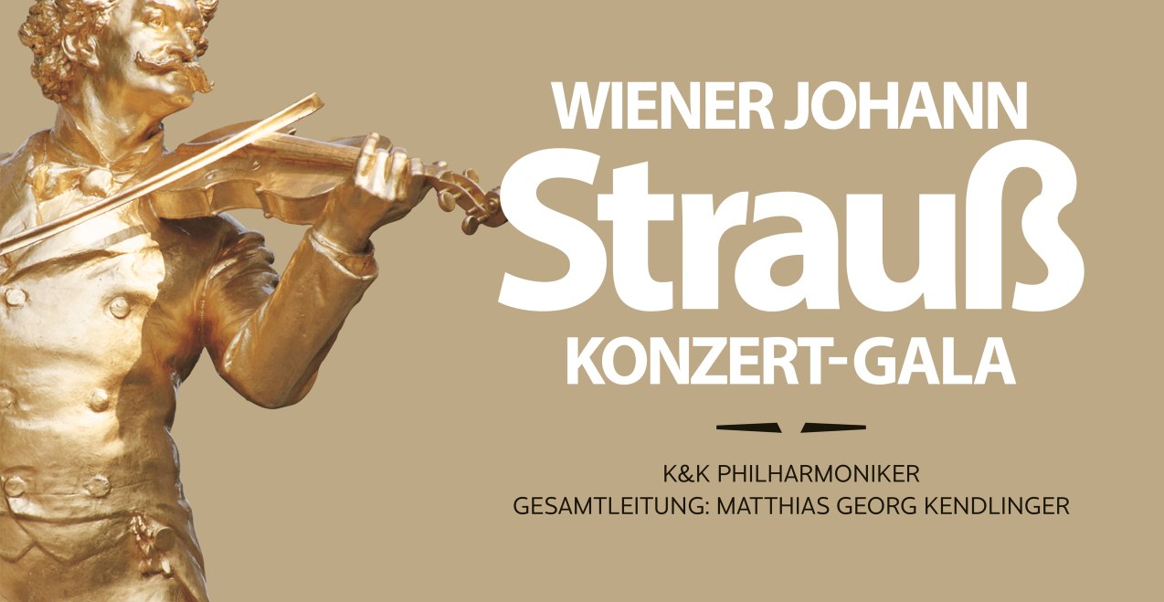 Werbeposter für die Wiener Johann Strauß Konzert-Gala, © DaCapo Musikmarketing GmbH