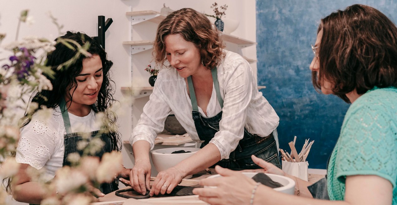 T&ouml;pferkurs mit Frauen, &copy; Lisa Franz