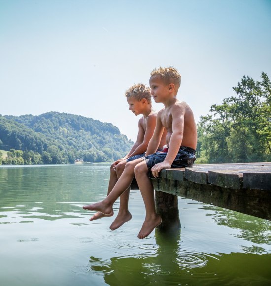 Baden im Marktler Badesee, &copy; Inn-Salzach Tourismus