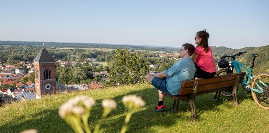 Aussicht Schlossberg Kraiburg a. Inn, &copy; Wolfgang Gasser www.chiemsee-foto.de