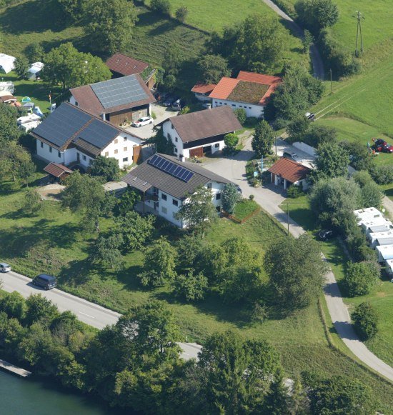 Campingplatz Marktl Luftbild, &copy; Sylvia N&ouml;bauer