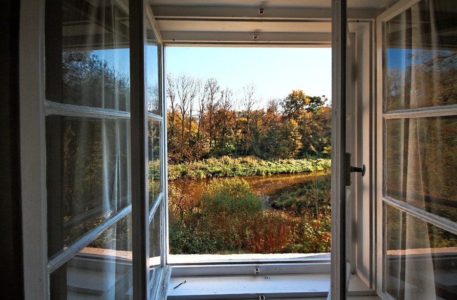 Aussicht aus dem Fenster der Klause Engfurt, © Markus Schneider