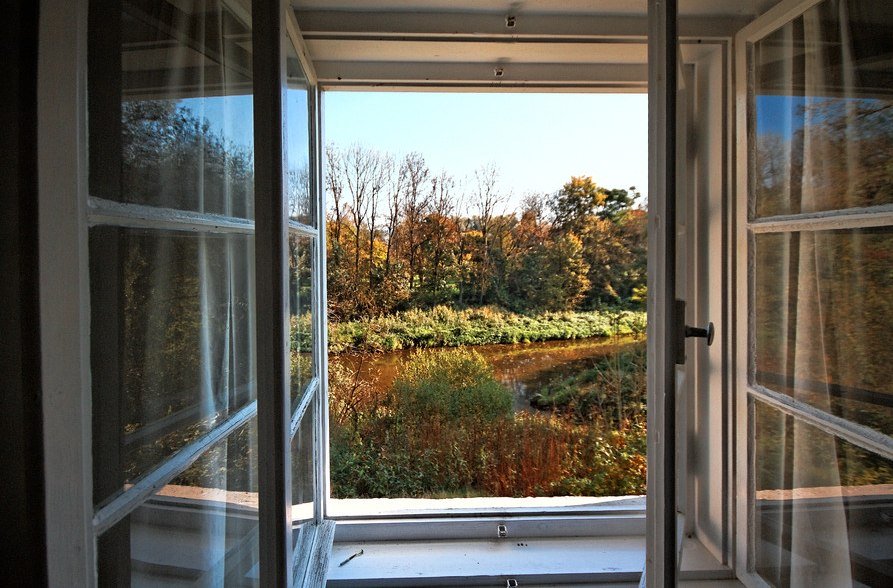 Aussicht aus dem Fenster der Klause Engfurt, © Markus Schneider