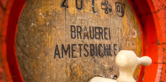 Bierfass der Brauerei Ametsbichler in Aschau a. Inn, © Inn-Salzach Tourismus