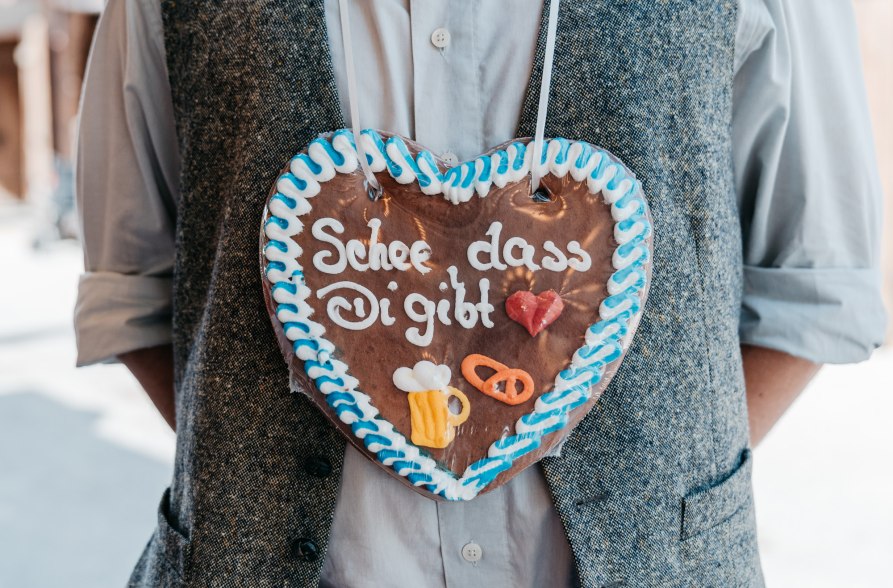Lebkuchenherz "Schee, dass di gibt", &copy; Inn-Salzach Tourismus