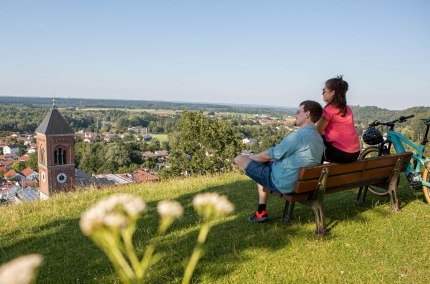Aussicht Schlossberg Kraiburg a. Inn, &copy; Wolfgang Gasser www.chiemsee-foto.de