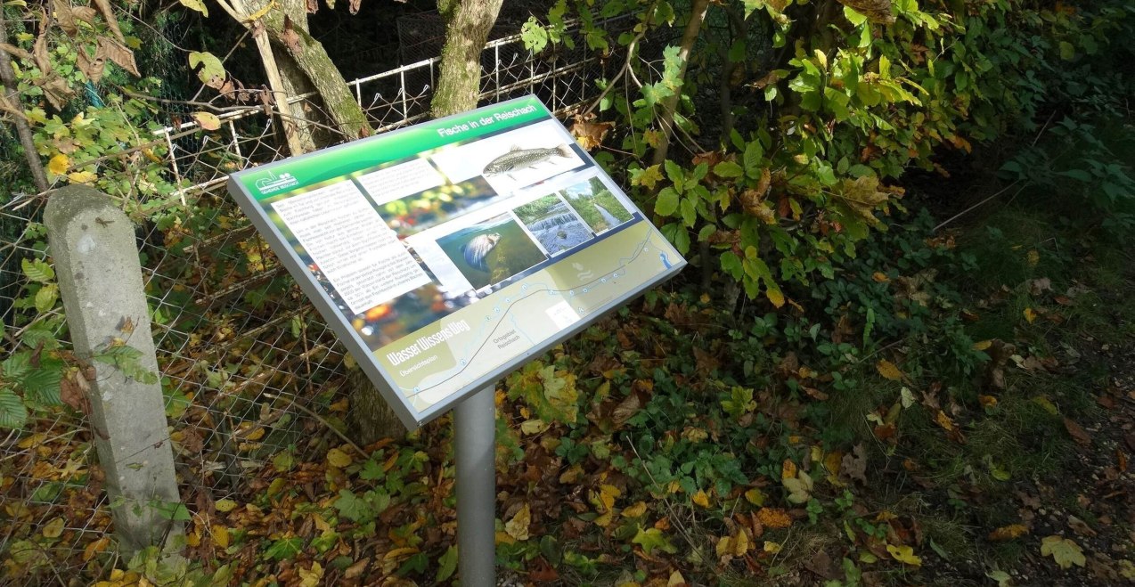 WasserWissensWeg Reischach Schild, &copy; ILE Holzland - Inntal