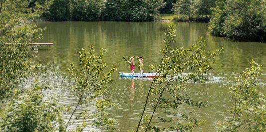 SUP am Badesee Hochm&uuml;hl, &copy; Inn-Salzach Tourismus